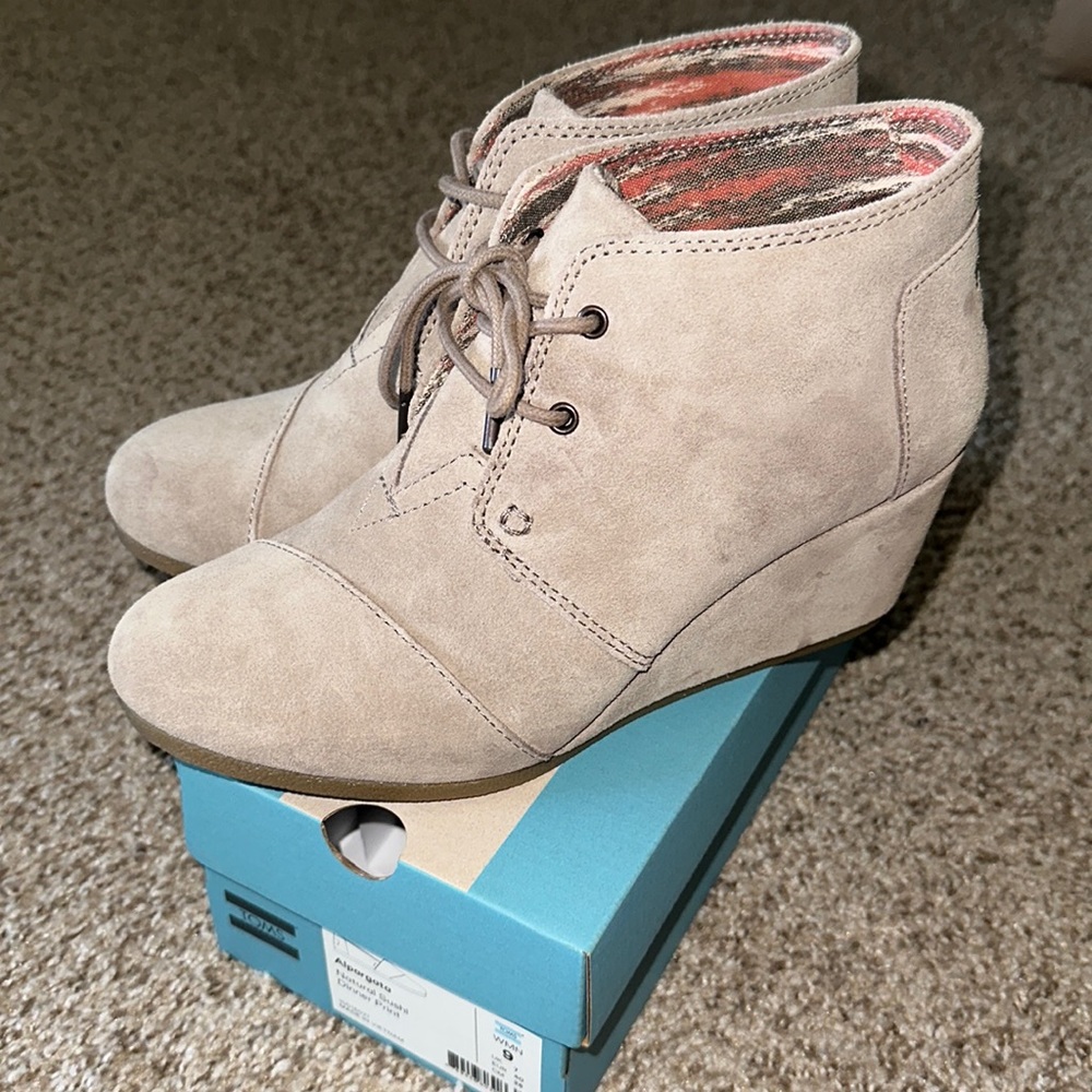Toms Bootie Wedges